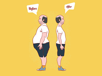 Weight loss. before and after . Man weight loss diet human isolated loose man measure sport