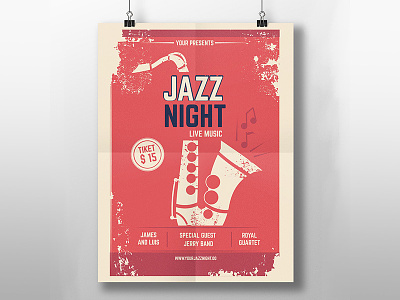 Dribble art graphic jazz music poster