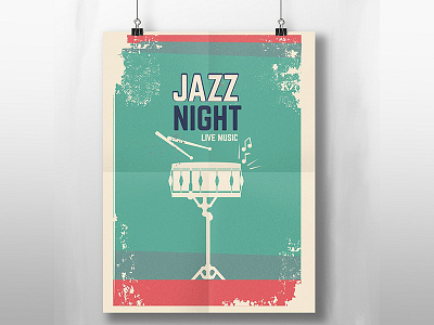 jazz poster art graphic jazz music poster vector
