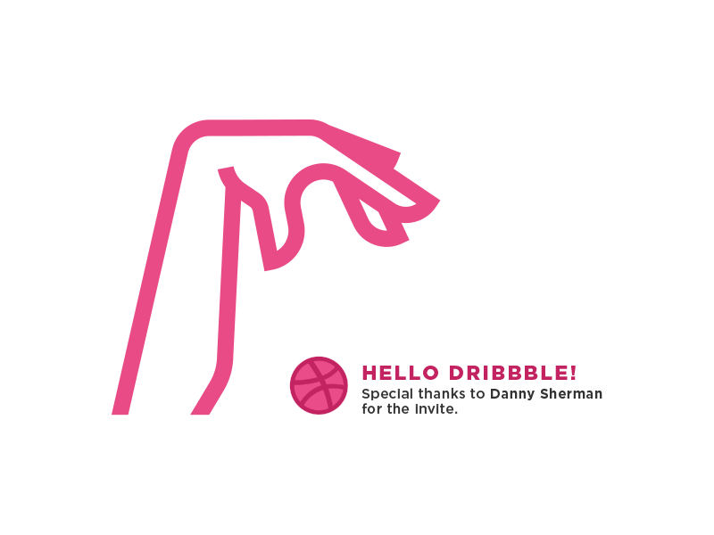 Dribble Debut art design icon illustration kobe logo mark minimal simple thicklines vector