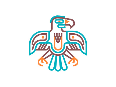 Bird bird branding icon illustration logo mark minimal native american southwestern thick lines vector