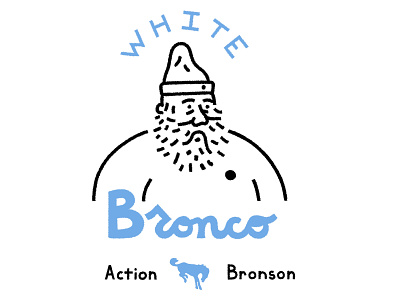 White Bronco actionbronson albumcover hiphop illustration newyork rap whitebronco