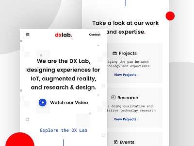 DX Lab Website - Mobile