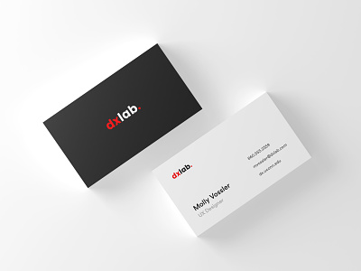DX Lab business card design business business card card design mockup ux