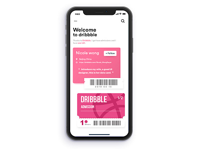 Dribbble Admission