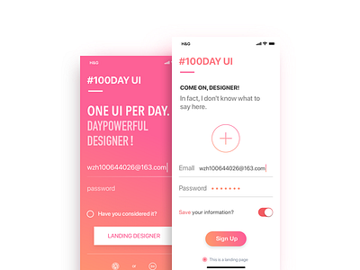 Sign Up page #100Day Ui Challenge 100day ios11 iphone page sign ui up ux x