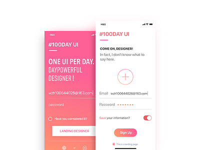 Sign Up page #100Day Ui Challenge