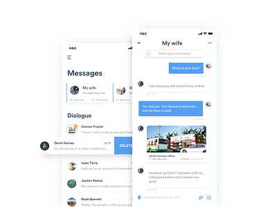 IM - Chat Page #100Day Ui challenge - 100day chat im ios11 iphone page ui ux x
