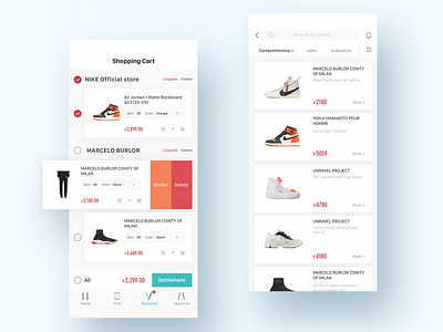 Men's e-commerce branding clean color design e commerce illustration ios ui ux x