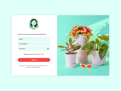Daily UI Challenge #1 - Sign-up page daily ui digital design ux