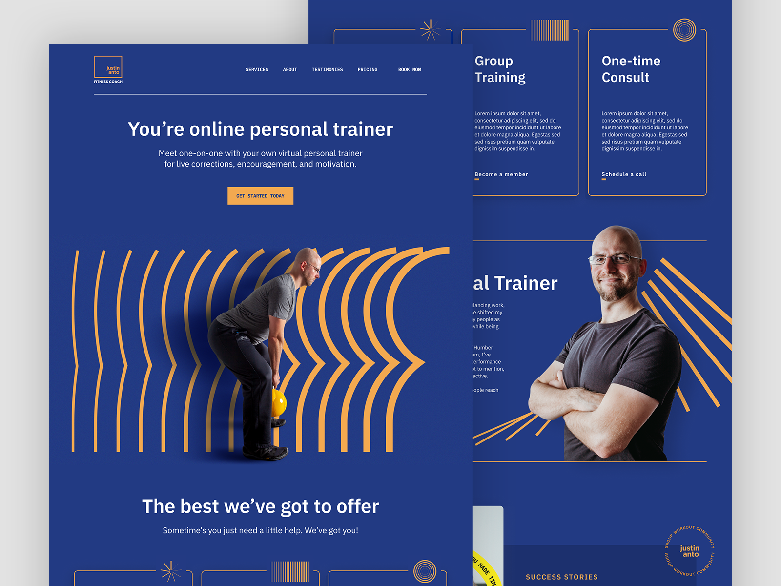 JAStrength - Website Redesign - Landing Page