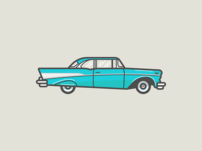 Project Auto-Ford auto cars icon illustration vintage