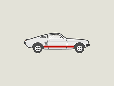 Project Auto - Mustang car fastback ford illustration mustang vintage