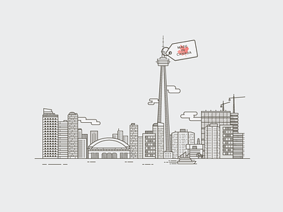 Toronto Skyline cn tower skyline toronto