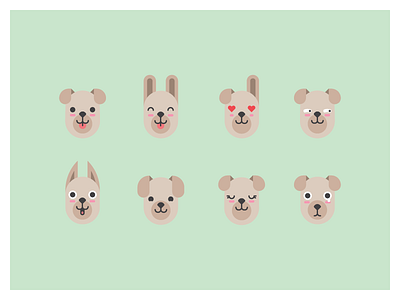 Dog Emojis dogs emojis illustration
