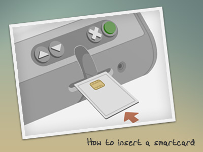 Illustration for voting machines machine smartcard voting