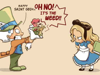 Saint George in Wonderland
