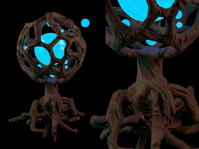 tree 3d rendering sculpting zbrush