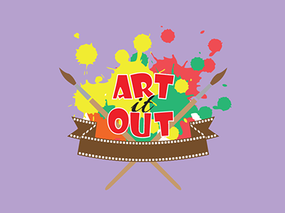 Art it OUT | Art Event Logo art color event logo logoconcept logodesign openevent paimt