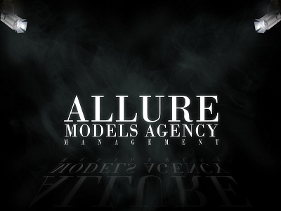 Free MOCKUP - Allure Models Agency Management Web Banner