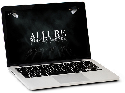 Free MOCKUP - Allure Models Agency Management Web Banner