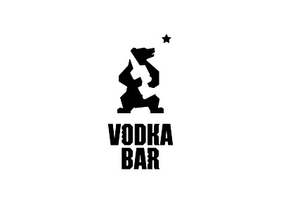 Vodka bar alcohol bar bear design drink egorkevroletin geometry graphics logo logotype minimal restaurant russia symbol typography vodka yekaterinburg