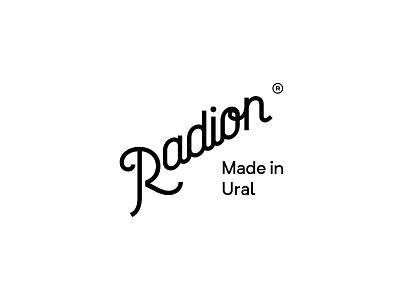 Radion design egorkevroletin factory graphics iron lettering logo logotype production radiator radion russia tagil typography ural