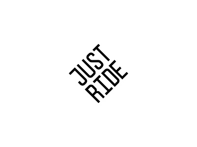 Just ride balance design graphics logo logotype minimal moto ride square typography wheel