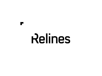 Relines car logo logotype relines spare typography