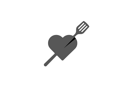 Healts & food cooking food healths heart logotype symbol