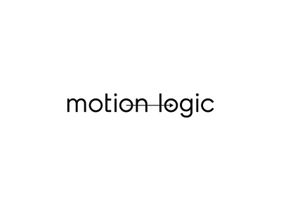 Motion Logic arrow design direct logic logotype motion programming startup typography