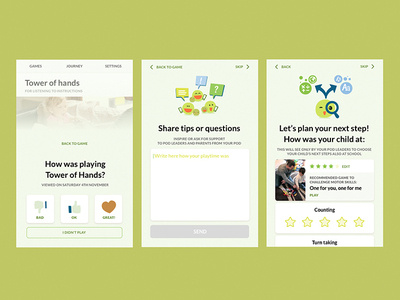 EasyPeasy Feedback WIP comments design feedback illustration interaction rating ui work in progress