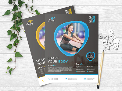 Corporate Fitness Flyer business corporate creative fitness flyer