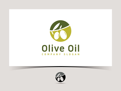 Olive oil vector logo design