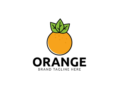 Orange logo design template orange logo design