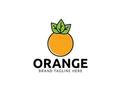 Orange logo design template