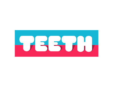 Teeth Logo advertising branding clinic dental icon logo teeth tooth type typography