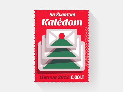 Merry Christmas Post stamp brand branding christmas tree icon logo post