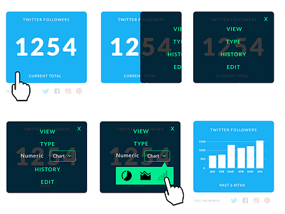 UI Design Experimentation - Data Cards