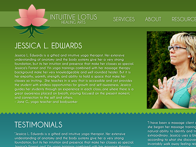 Website Design for Massage Therapist