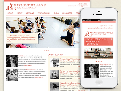 Responsive Website - Rachel Bernsen