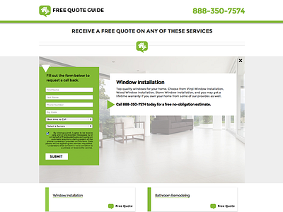 Free Quote Guide form home home improvement improvement lime website