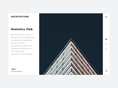 Architecture Club architecture ui design uiux web design