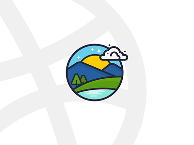 Mountain Ilustration icon illustration logo mountain