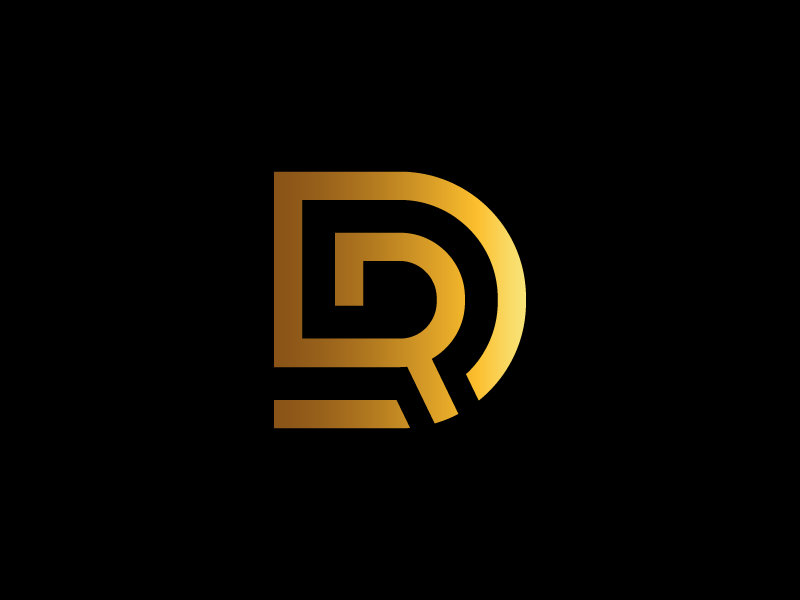 DR Monogram Logo by Iklaz Studio on Dribbble