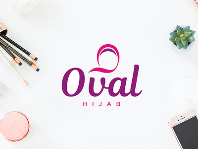 Oval Hijab brand fashion hijab logo moslem scarf wear