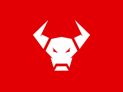 Matador Logo animal branding buffalo bull character header icon logo mascot modern red ui vector white