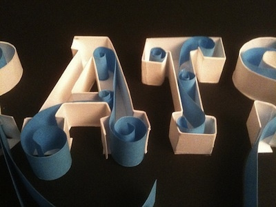 A Little Something Handmade bristol chunk experiment paper typography