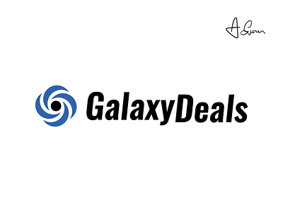 Galaxydeals galaxy logo logo design mobile signet