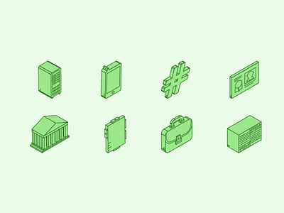 3d Icons 3d clean design expressive green icons line simple ui ux vector work